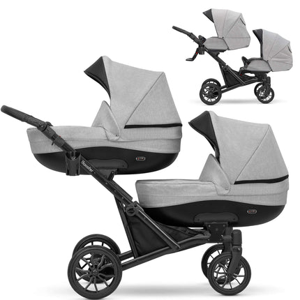 Kunert Booster Twin Stroller Color: Booster Gray Combo: 2 IN 1 KIDZNBABY