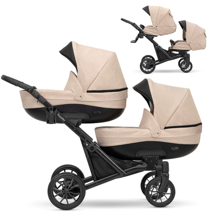 Kunert Booster Twin Stroller Color: Booster Cream Combo: 2 IN 1 KIDZNBABY