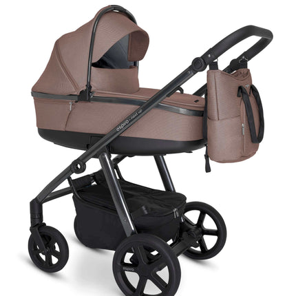 Espiro Next Up Chrome Stroller 2 IN 1 Color: Beige Nude KIDZNBABY