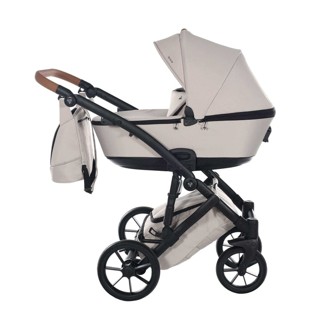 Junama Diamond Stroller Space V2 in Cream with Black Frame by KIDZNBABY