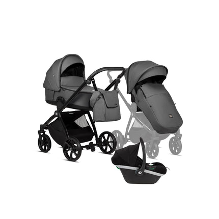 Tutis Mio Plus Thermo Essential Stroller Color: Graphite Combo: 3 IN 1 (Includes Car Seat) KIDZNBABY