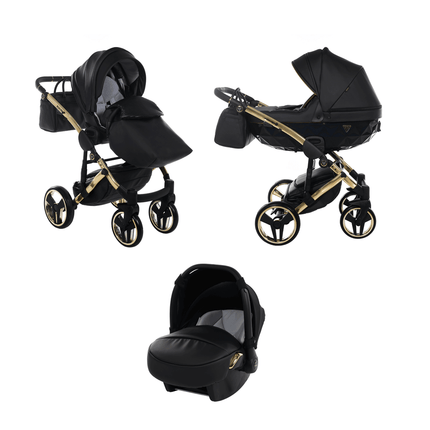 Junama Diamond Fluo V3 Stroller Color: Black. Combo: 3 IN 1 (Includes Car Seat) KIDZNBABY
