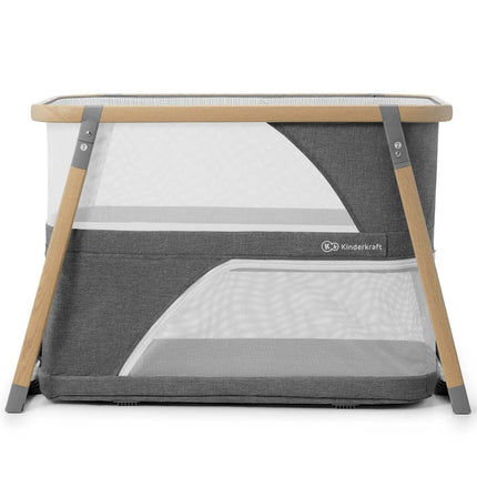 Front view of Kinderkraft Baby Travel Cot SOFI PLUS.