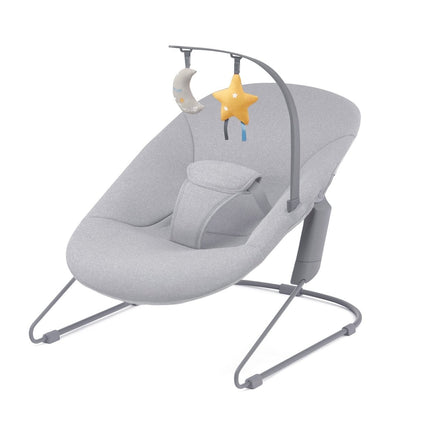 Kinderkraft Bouncer CALMEE in gray with toy bar