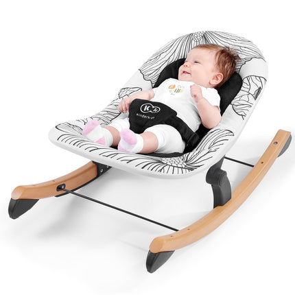 Kinderkraft Bouncer FINIO in Black And White by KIDZNBABY