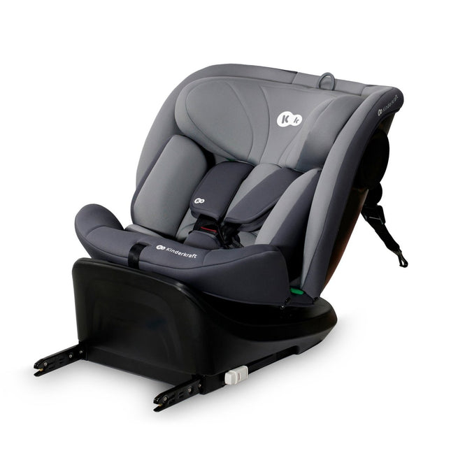 Kinderkraft Car Seat I-GROW, i-Size in Grey, Adjustable Safety Seat by KIDZNBABY