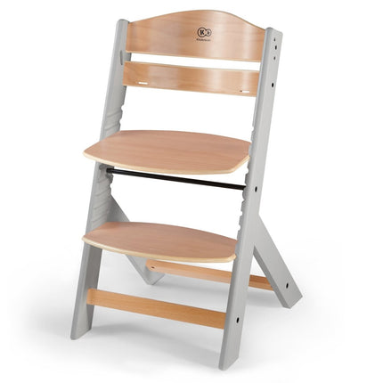 Kinderkraft High Chair ENOCK in Grey Wood by KIDZNBABY