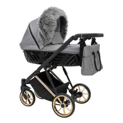 Kunert Carrycot Fur in Gray by KIDZNBABY