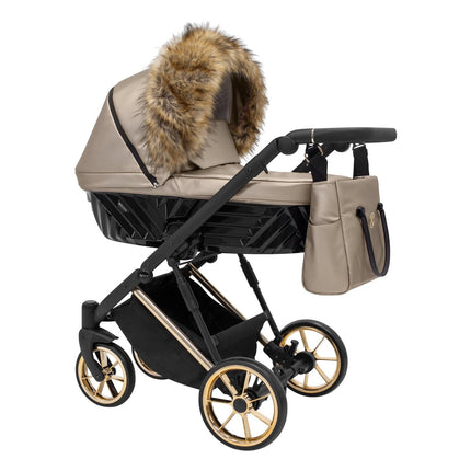 Kunert Carrycot Fur in Brown by KIDZNBABY