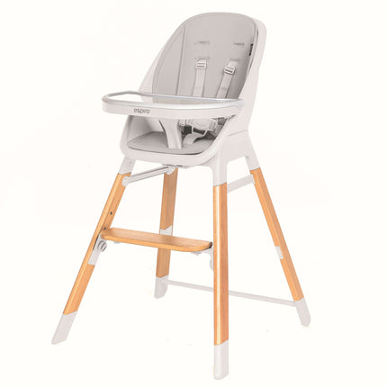 Espiro Sense High Chair Color: White Gray_ KIDZNBABY