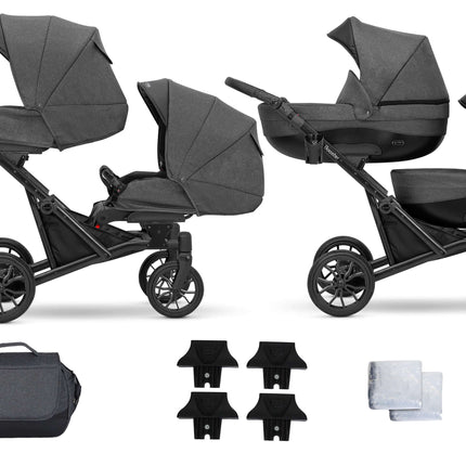 What's in the box of Kunert Booster Twin Stroller in Graphite